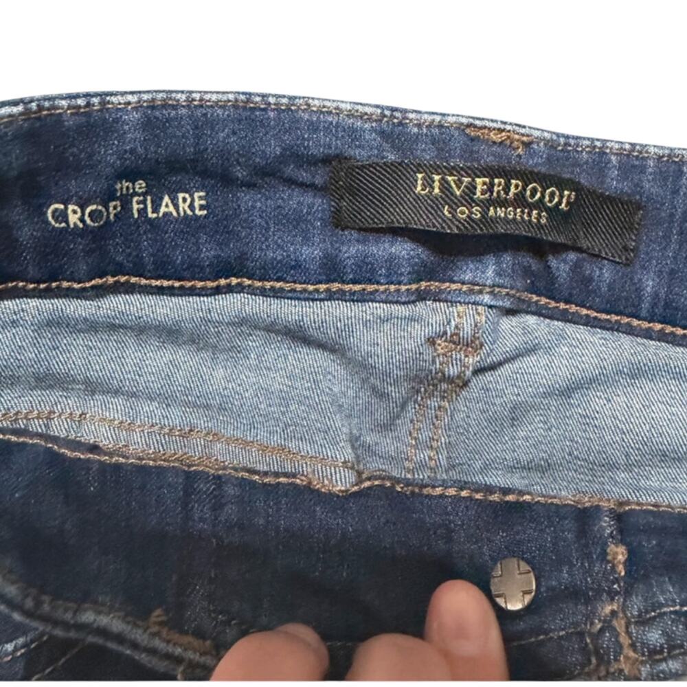 LiverPool los Angeles The crop flare Jeans size 25 - Picture 4 of 10